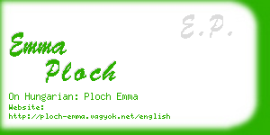 emma ploch business card